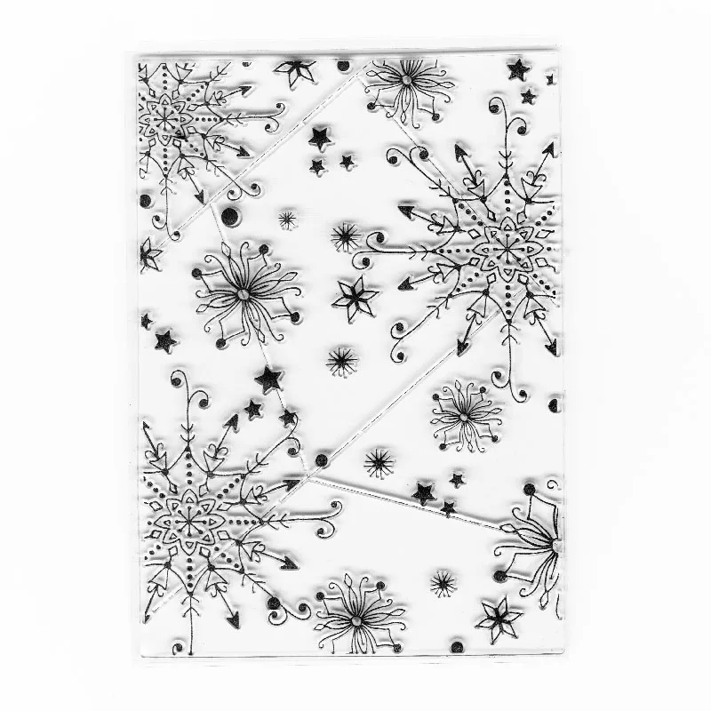 

clear snowflake stamps scrapbooking christmas background stamps transparent silicone christmas stamp
