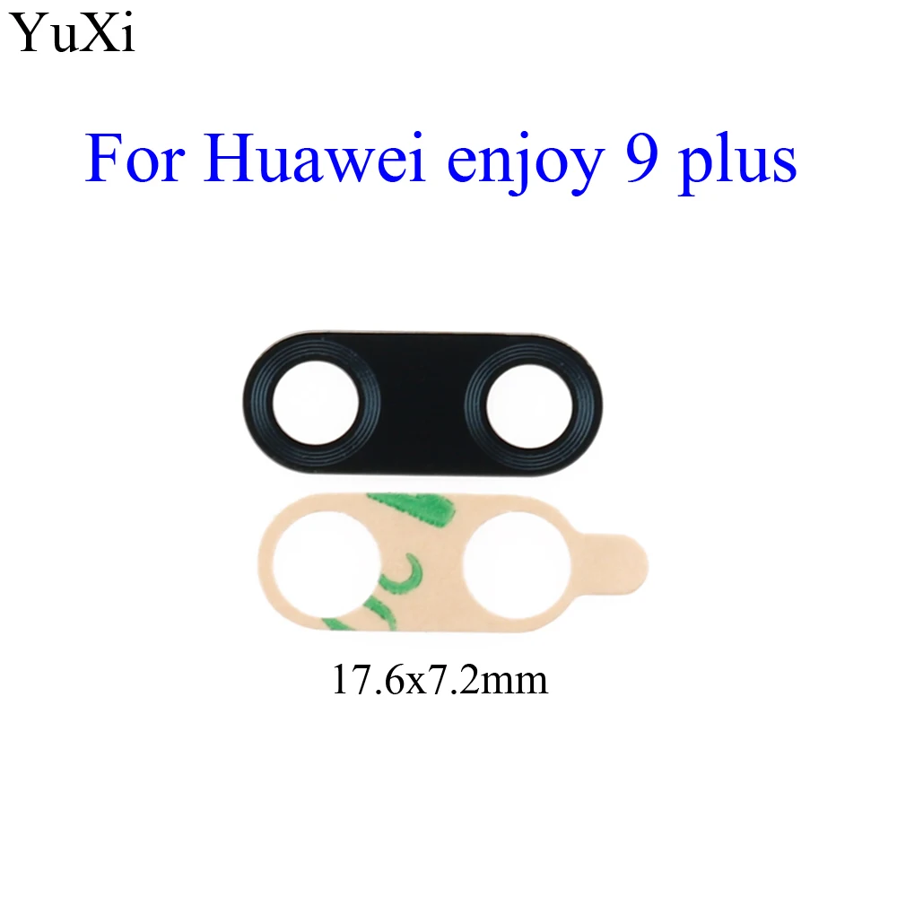 

Стеклянная крышка для объектива задней камеры YuXi для Huawei Enjoy 9 Plus/9 Plus, стеклянный объектив задней камеры, запасные части для ремонта корпуса