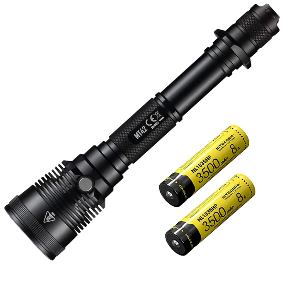 MT42 NL1835HP NITECORE MT42 тактический фонарь CREE XHP35 HD светодиодный макс. 1800 люмен дальний бросок 470 метров уличный охотничий фонарь-прожектор - Испускаемый цвет: MT42 NL1835HP