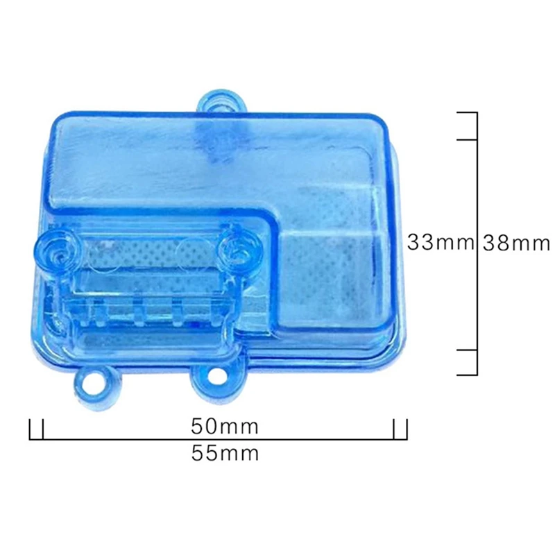 

1 Set Blue Plastic Waterproof Receiver Receiving Box & 1 Set Metal Battery Tray