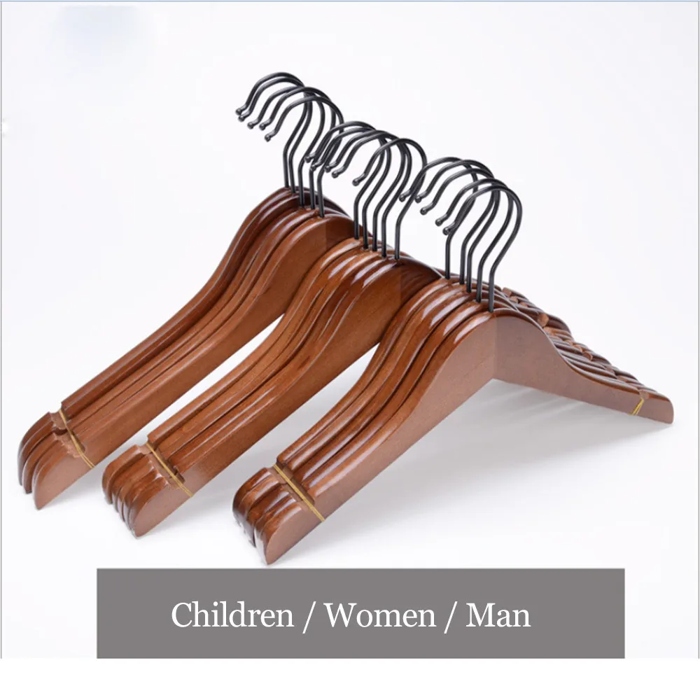 Черный крючок простая Ретро деревянная вешалка деревянный для взрослых детская