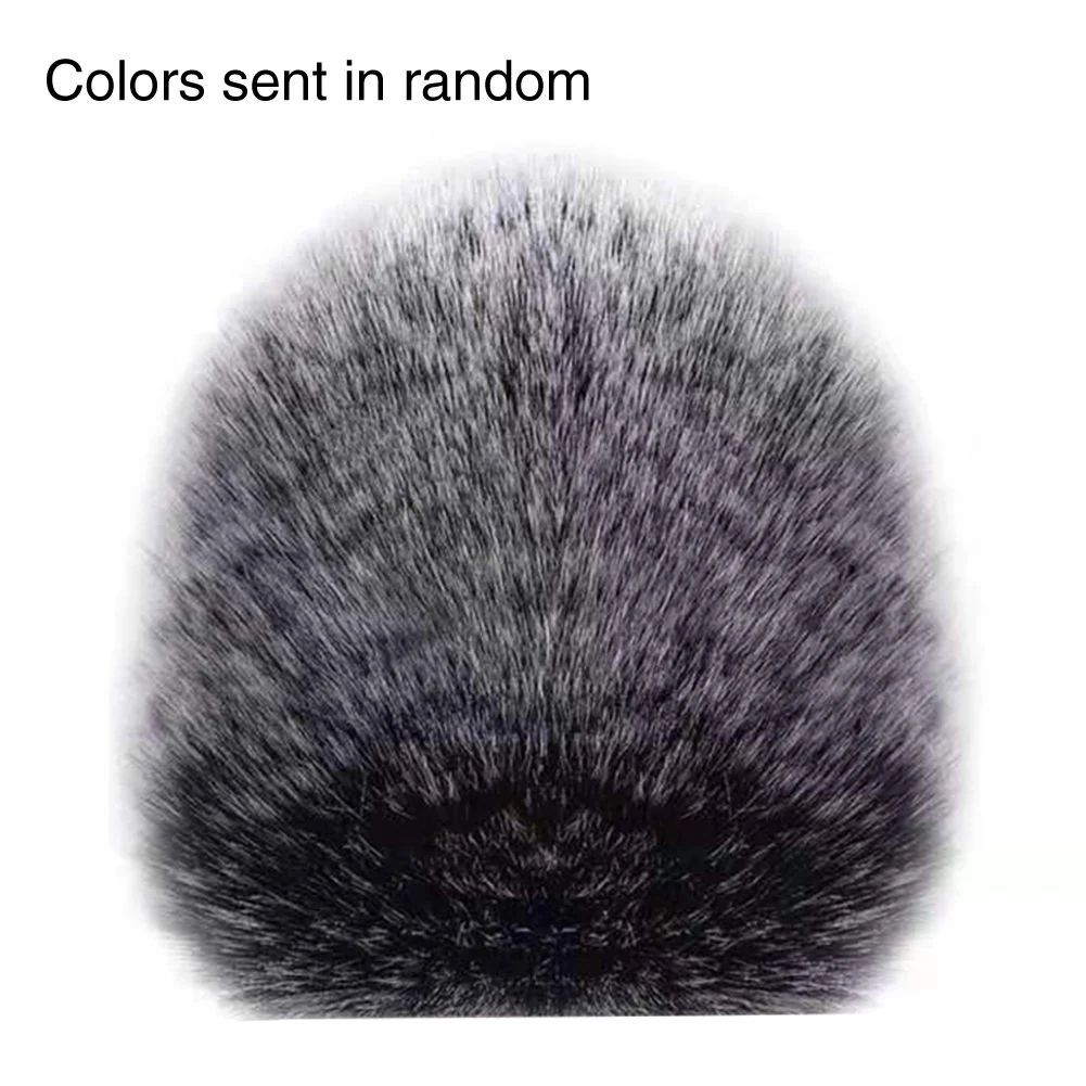 Защитный пушистый эластичный чехол для телефона с микрофоном и искусственным