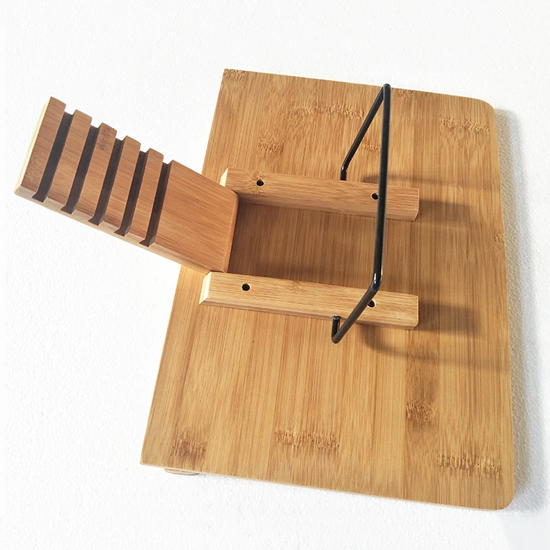 Регулируемый планшет для чтения подставка книги из натурального бамбука дома и