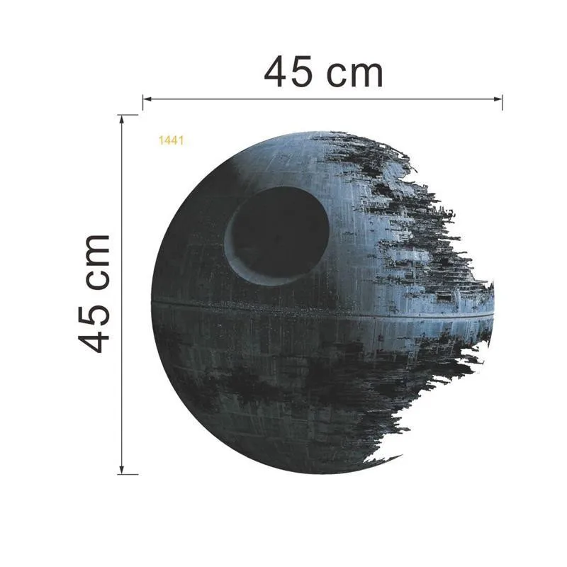 

Movies Living Room Decoration Wars Death Star Vinyl Art Wall Stickers Home Decor Removable Kids Nursery Fans Gifts