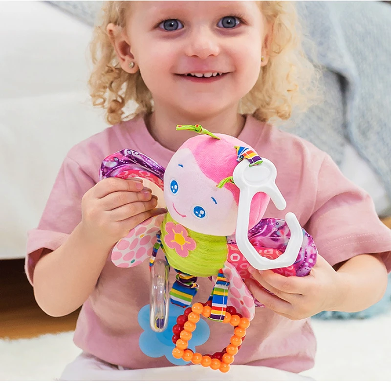 Educational Baby Toys 0-12 Months Stroller Bed Hanging Toy игрушки Cute Animal Doll Plush Rattle Bell Soft мягкие игрушки