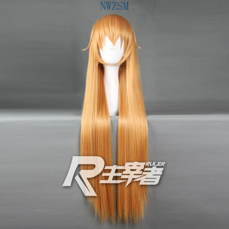 Food Wars Shokugeki No Soma Nakiri Erina косплей парик 100 см/39 дюймов желтые длинные прямые волосы