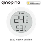 Высокоточный электронный термометр-гигрометр Qingping BT с сенсорным экраном, домашняя поддержка для Apple Siri и HomeKit