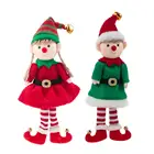 Рождественское украшение, плюшевые куклы-эльфы, украшения для мальчиков и девочек, искусственная кукла на новый год, домашний декор, рождественские чулки