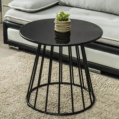 

Modern creative American iron fashion sofa cabinet mobile small coffee table side yellow corner