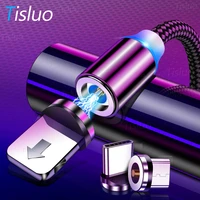 tisluo magnetic usb cable fast charging type c led cable magnet charger data charge micro usb cable mobile phone cable usb cord
