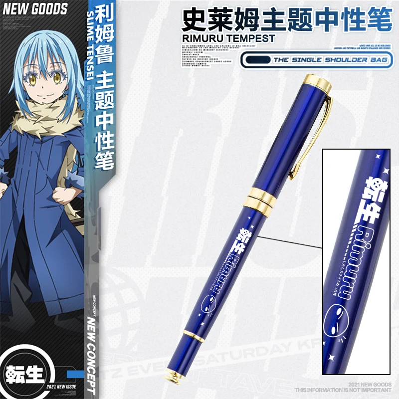 

Anime That Time I Got Reincarnated as a Slime Rimuru Tempest Student Metal Stationery Rollerball Pen Cartoon Ballpoint Pen Gifts