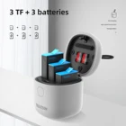 3 шт.упаковка, зарядное устройство для GoPro 9, 1750 мАч