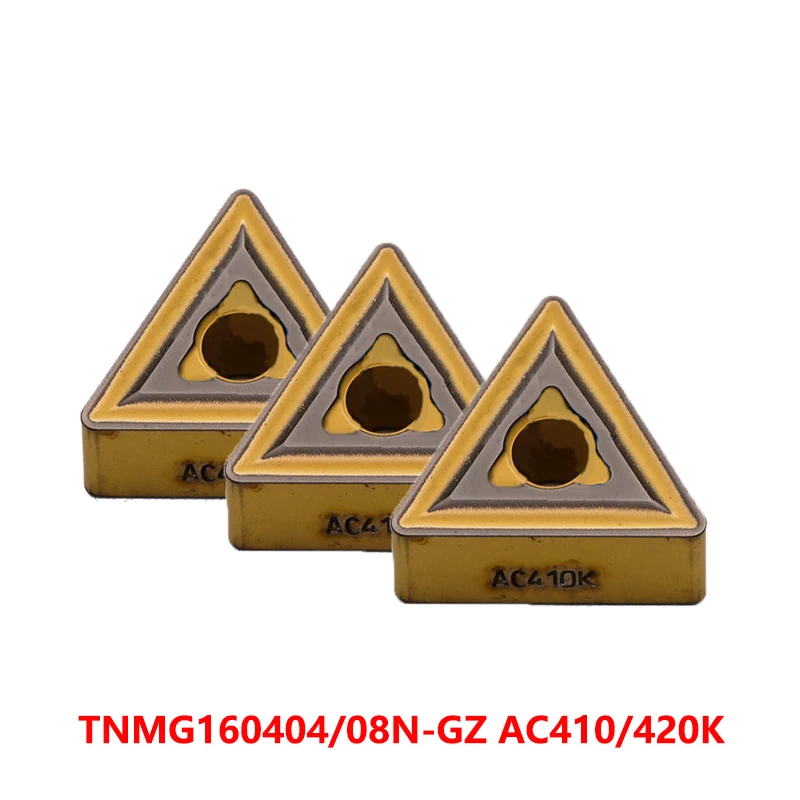 

TNMG160404 TNMG160408 N-GZ AC420K AC410K токарный станок резак TNMG 160404 160408 токарные инструменты с ЧПУ карбидные вставки 10 шт. 100% оригинал