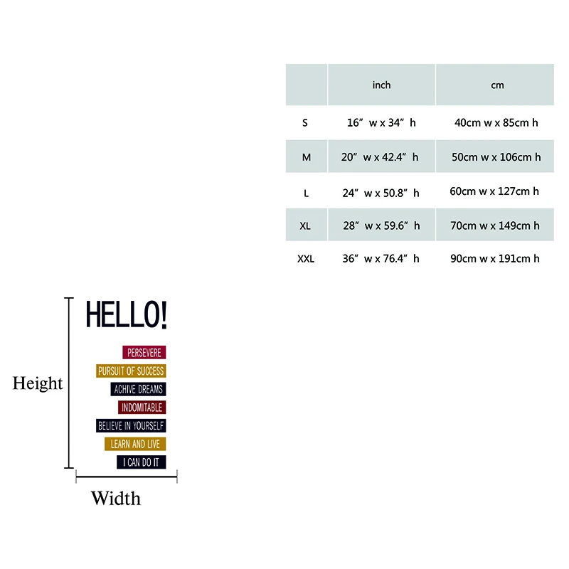 Положительные наклейки на стену Hello Wall Stickers семейные цитаты Office стену|Наклейки