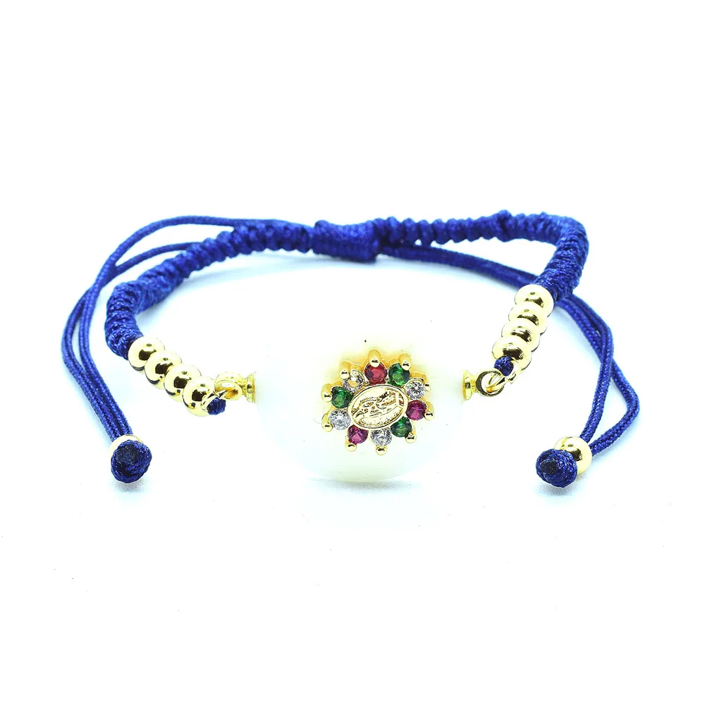 Радужные цвета CZ золотой браслет Божественная личность ФОРМА натуральный