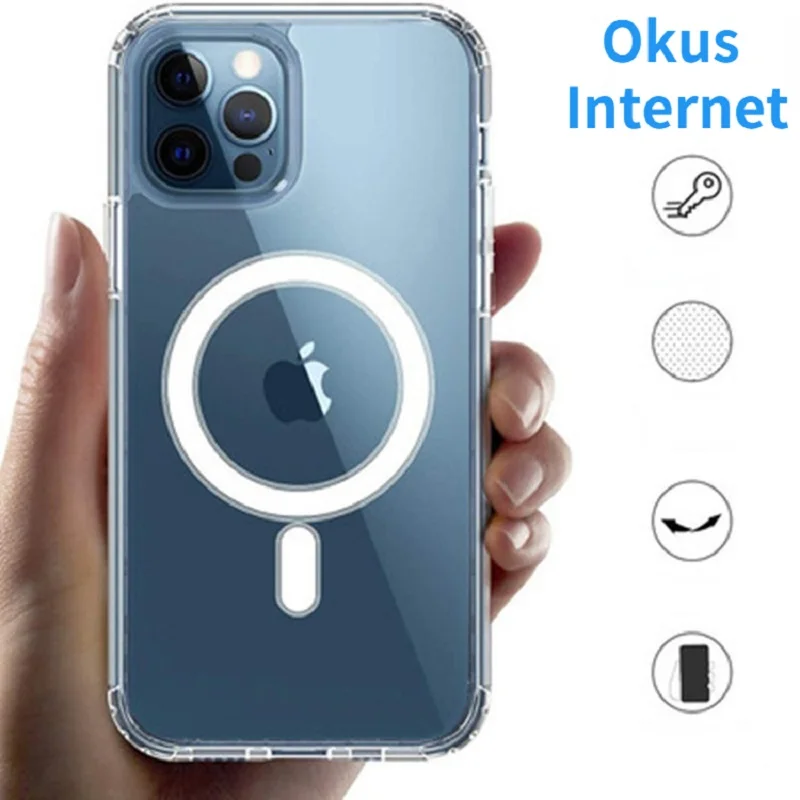 

For Magsafe Magnetic Wireless Charging Case For iPhone 12 11 13 Pro MAX mini XR X XS MAX 7 8 Plus SE 2020 Shockproof Cover Cases
