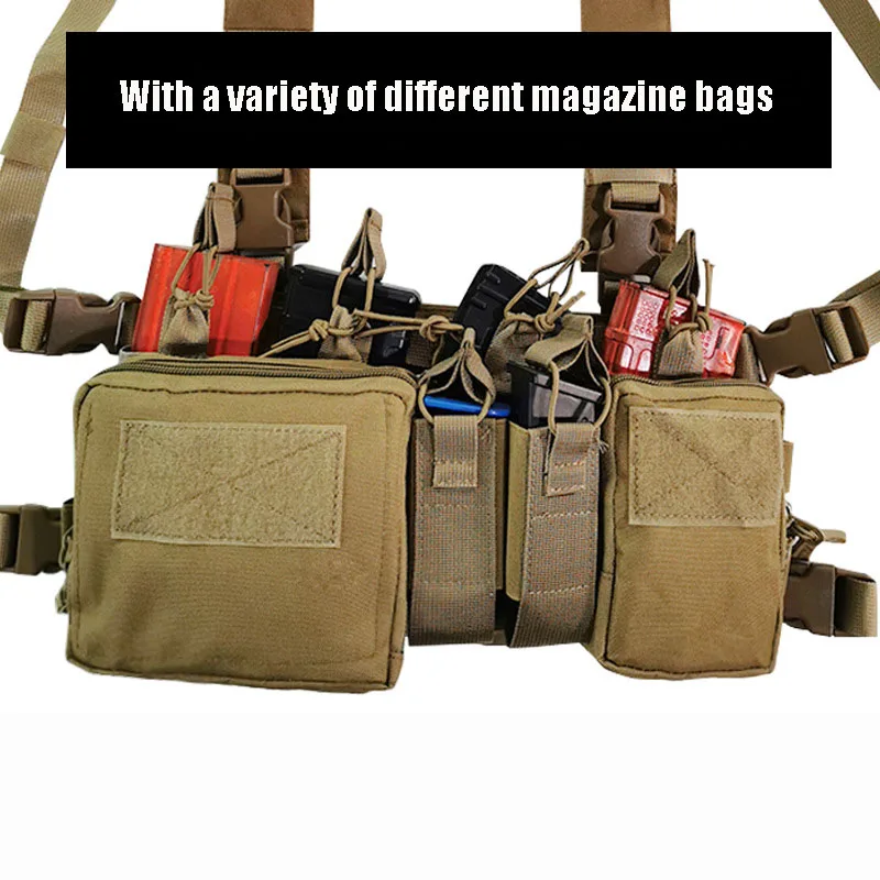 Тактическая нагрудная сумка с ремнем для радиоприемника чехол-кобура военный