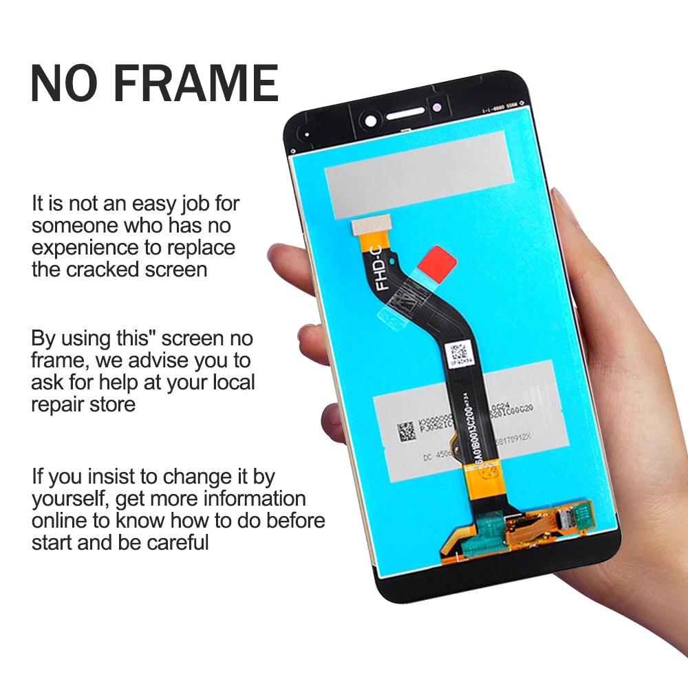 Pantalla Original para Huawei P8 Lite 2017, Digitalizador de pantalla t&aacute;ctil de pantalla Lcd para Huawei P9 Lite, piezas de repuesto, PRA-LA1-3