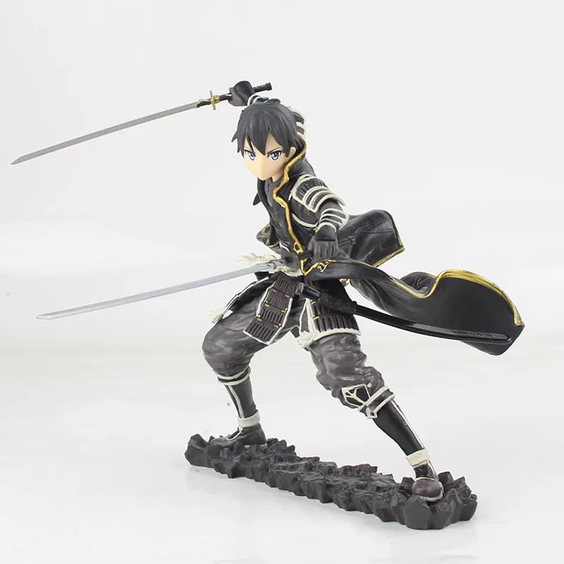 16,5 см меч искусство онлайн фигурка игрушка SAO Kirito Goukai черный тигр Kirigaya Kazuto Модель Кукла с меч оружие