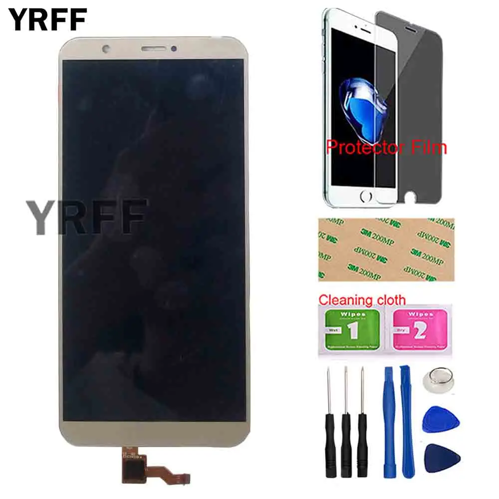 5 65 phone lcd display for huawei p smart touch screen for huawei enjoy 7s digitizer panel sesnor assembly tool protector film free global shipping