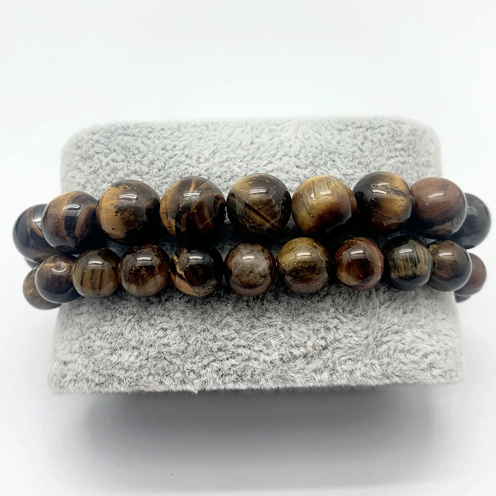 

Женский браслет с подвеской Momiji, Круглый браслет из вулканической лавы с бусинами, очаровательный натуральный камень