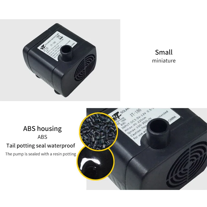 Micro DC 12V 24V Brushless Submersible Pump Solar Fountain Pet Water Dispenser Special Booster | Обустройство дома