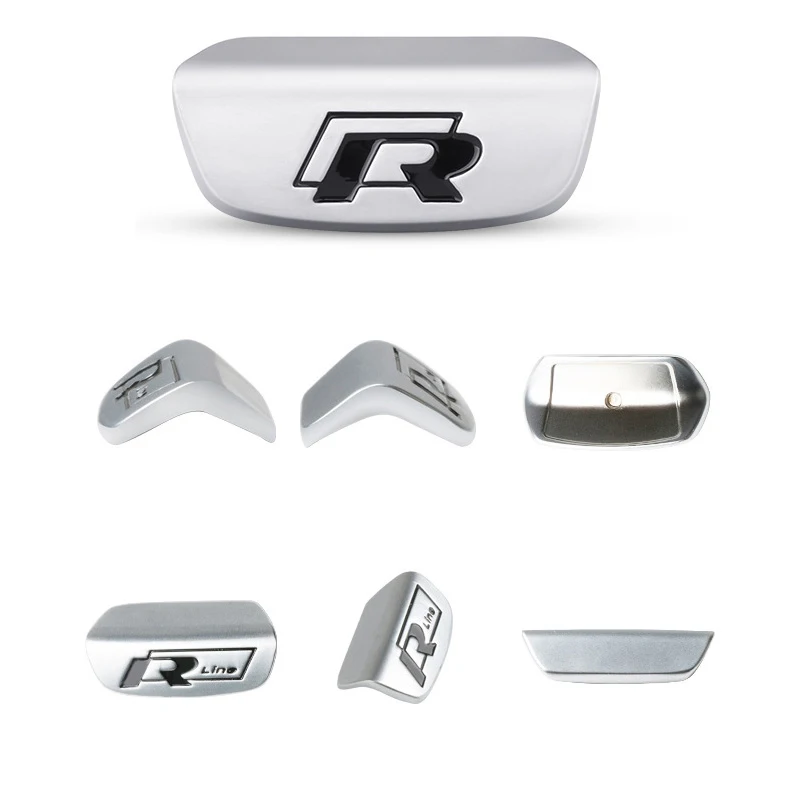 Украшение рулевого колеса автомобиля R металлическая наклейка с логотипом для