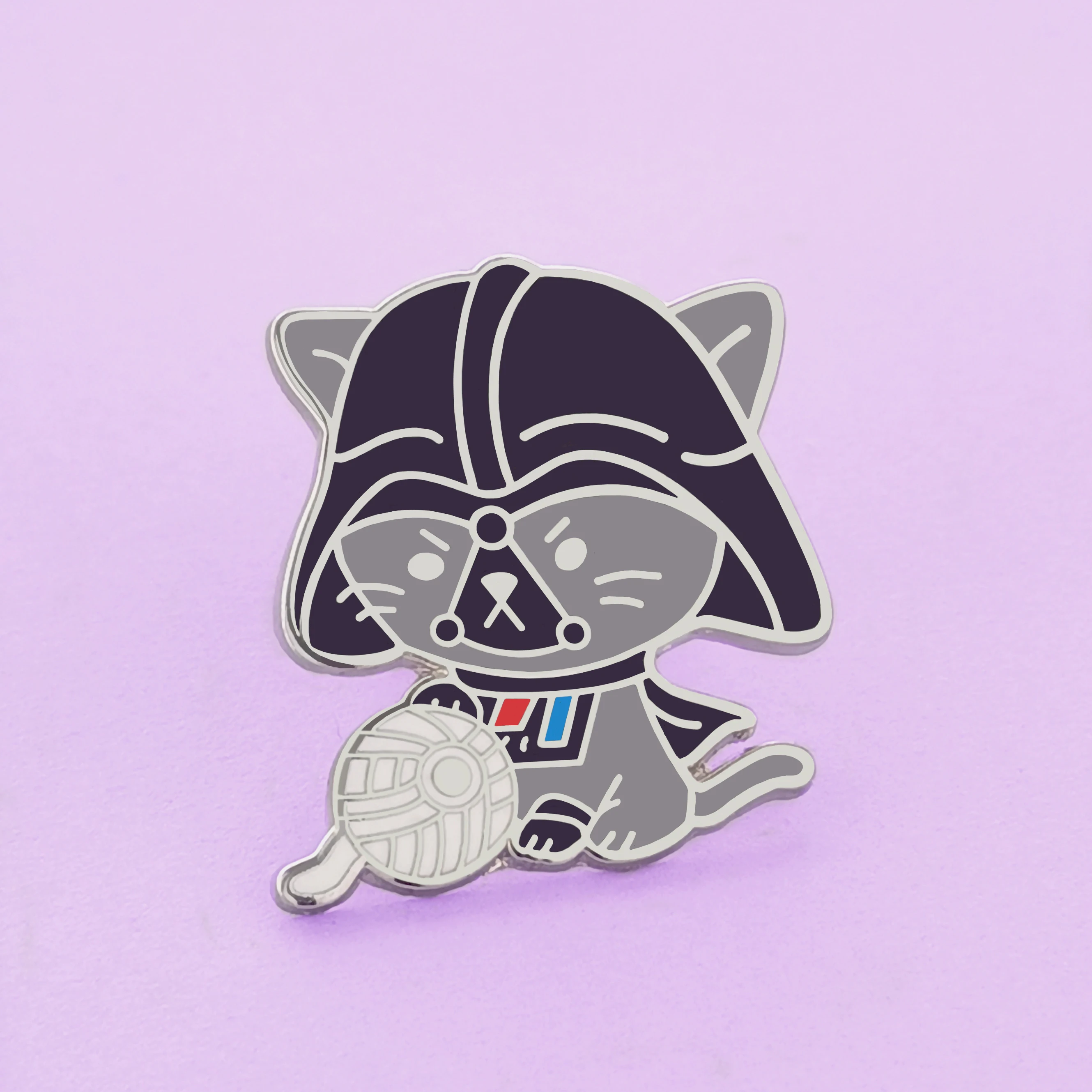 Жесткая эмалированная брошь Star Warss с изображением игровой кошки, черного кота, брошь с изображением героев фильма, уникальная Подарочная бижутерия
