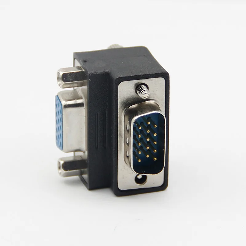 VGA adapter right angle male female converter 90 degree elbow video line connector is free of welding | Электроника