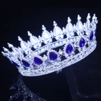 large queen king tiaras and crowns bridal diadem women prom hair ornaments headpiece wedding bride head jewelry accessories