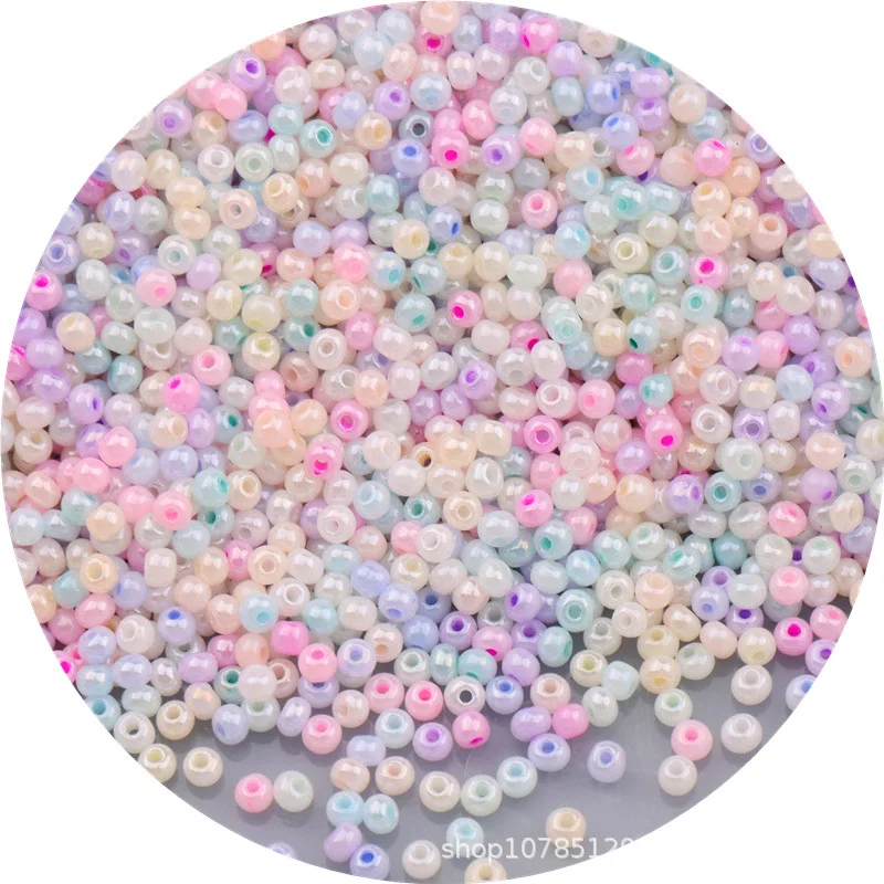 

Super Excellent 2mm3mm4mm mm Creamy Rice Beads 8/0 Size Uniform Macaron Color Glass Millet Beads Handmade DIY Loose Beads