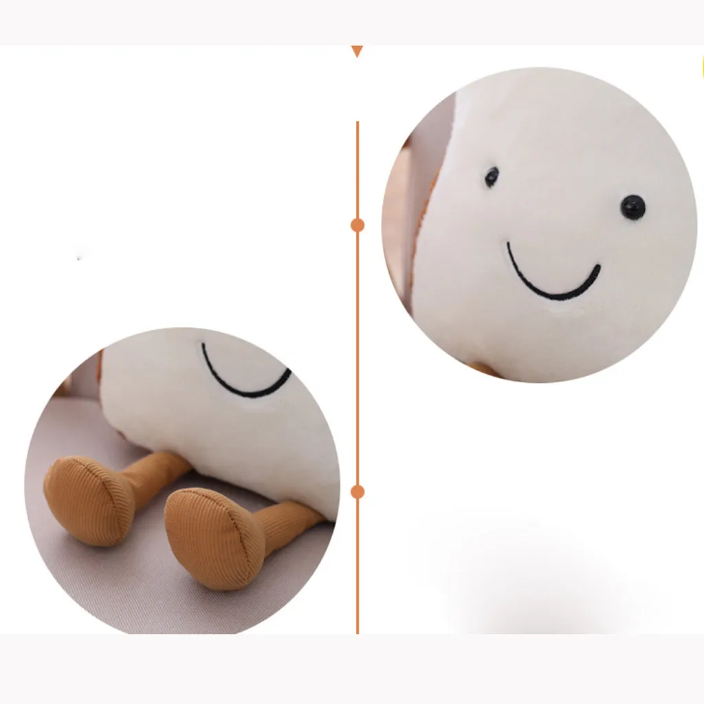 

Toast Bread Shape Pillow Soft Lumbar Back Cushion Plush Stuffed Toy Plush Dolls Baby toy 2020 LS 1211