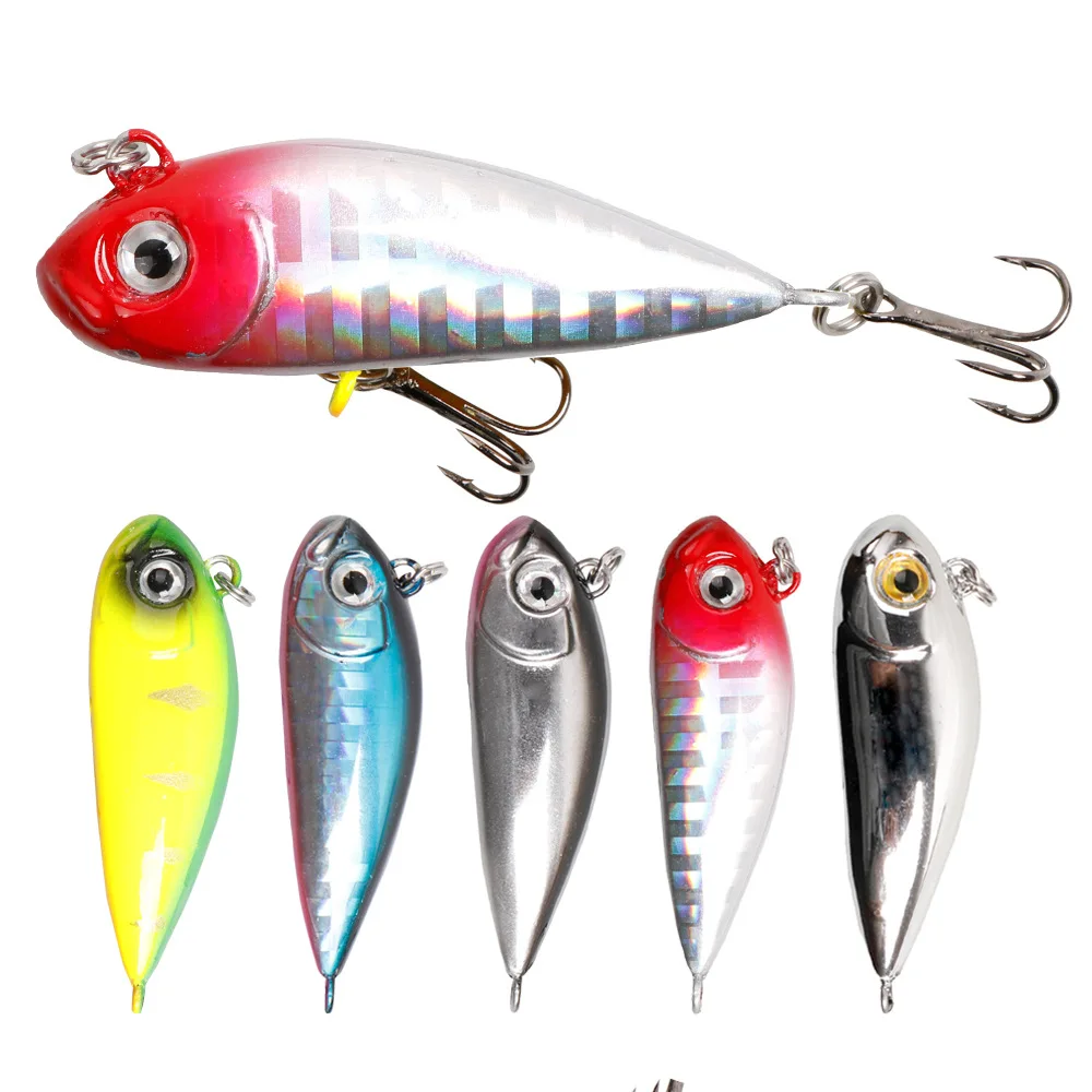 

MAGBLUE 1Pcs/lot Fishing Lure VIB Hard Bait minnow 3D Eyes 4.5g/4.5cm Crankbait Wobblers With Treble Hooks Fishing Tackle