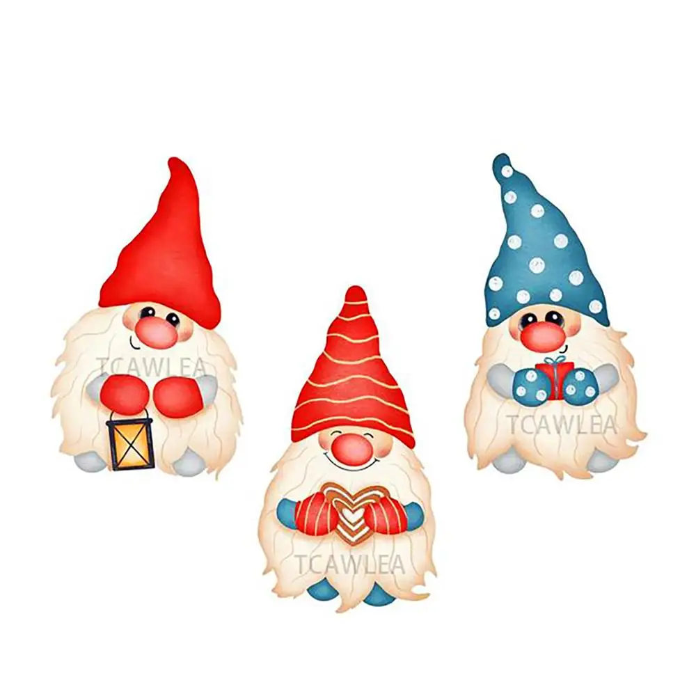 Новый рождественский карлик Санта Клаус металлические Вырубные штампы
