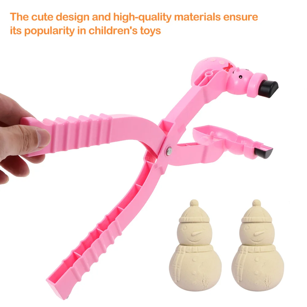 

7Pcs Snowball Makers Premium Lovely Plastic Winter Toys Sonw Makers Snow Toy Snowman Molds Snowball Toys for Children