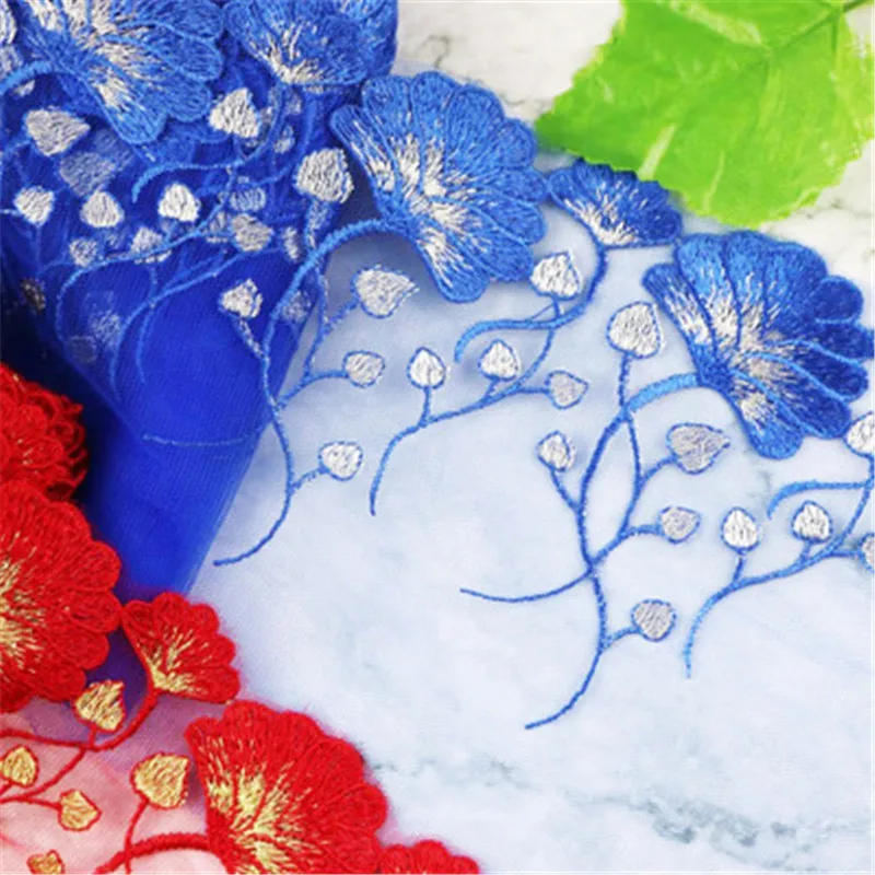 1 ярд красочные кружевная ткань с вышивкой 18 см широкой отделкой инструменты для