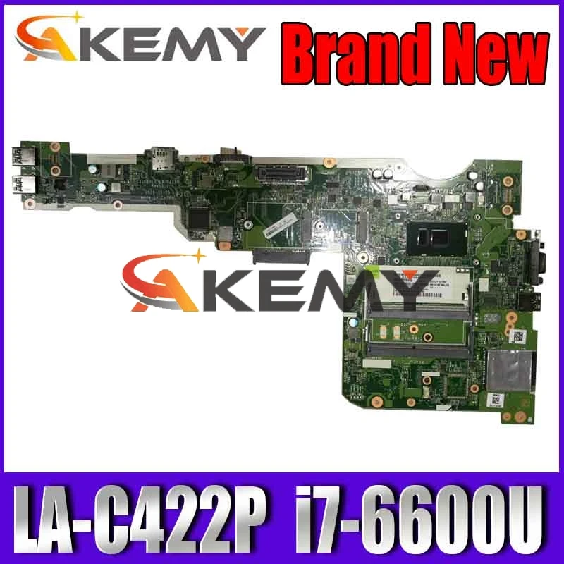 Günstig 01YR028 CILL1 L2 LA-C422P Mainboard Für For Lenovo ThinkPad L570 Laptop Motherboard SR2F1 I7-6600U 2,6 Ghz CPU