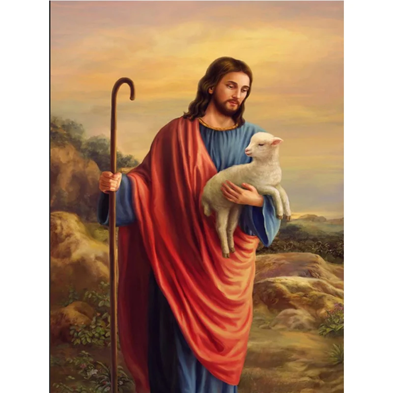 

5D DIY Diamond Painting Christ Jesus Full Square Diamond Embroidery Portrait Mosaic Art Handmade Gift Decor for Home