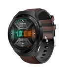 Кожаный + силиконовый браслет для Xiaomi Amazfit GTR 47 мм Pace Stratos 2 ремешок для часов Huawei Watch GT 2E  GT2 46 мм Correa