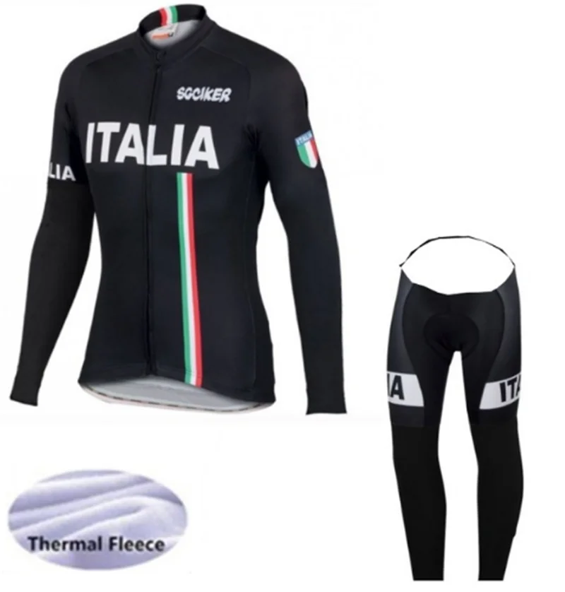 

2020 Pro Men's Winter Team IAN Cycling Jersey Pants Set MTB Ropa Ciclismo Thermal Fleece Cycling Wear Bike Bicycle Clothing Suit