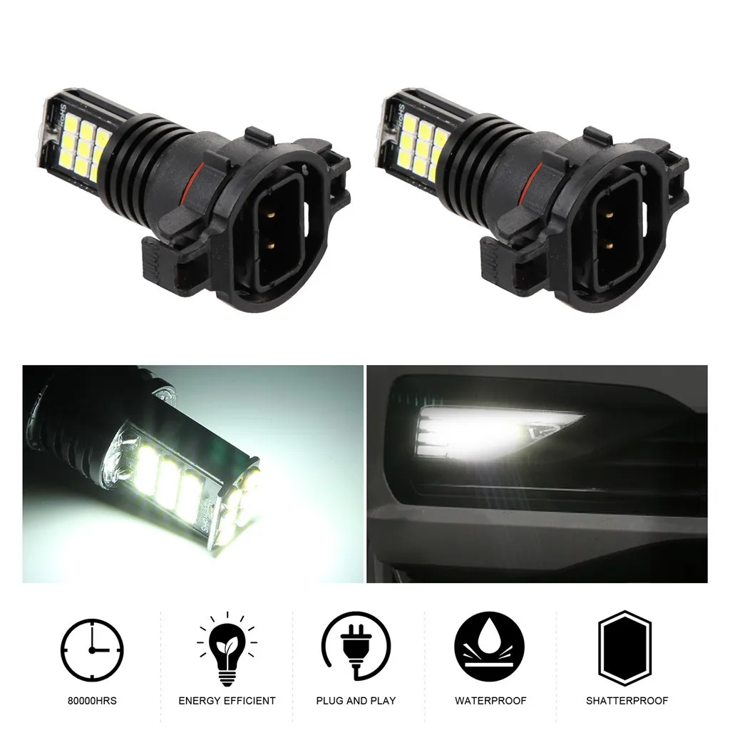 Car Light 2pcs H16 5202 3030 24 SMD LED RGB Headlight Fog Lamp Bulb 24W 6000K 12V stable quality AU 20 | Автомобили и мотоциклы