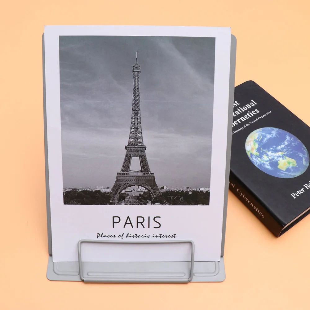 

1Pc Myopia Prevent Book Reading Stand Multifunctional Adjustable Reading Frame Tablet Bracket Metal Reading Holder Size Large(Gr