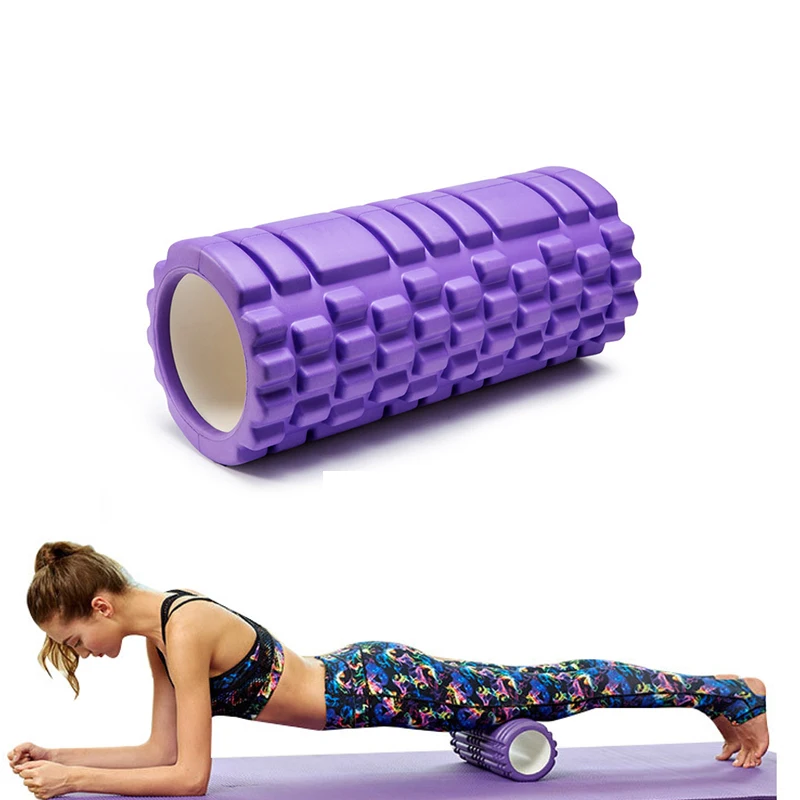 

Hollow Yoga Column 33CM Muscle Relaxation Pilates Fitness Roller Foam Roller Relieve Muscle Soreness Yoga Blocks with Mesh Bag
