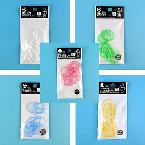 12x Пластиковые Кольца для скрепления блокнот на спирали дневник с отрывными