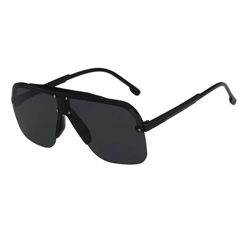 

Unisex Semi-Rimless Pilot Sunglasses Women Eyewear Male Fashion Sun Glasses Gafas Shade Female Gradient Eyeglasses Men