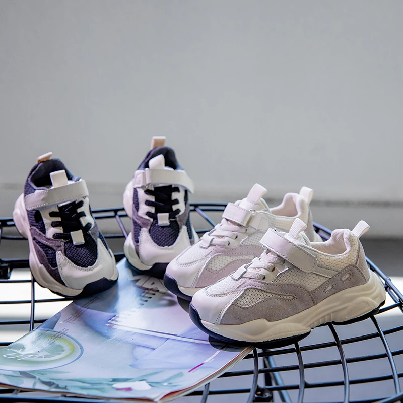 RUMRAM Kids Shoes For Girl Boy Winter Autumn Summer Genuine Leather Air Mesh Breathable Fashionable Walking School | Детская одежда и