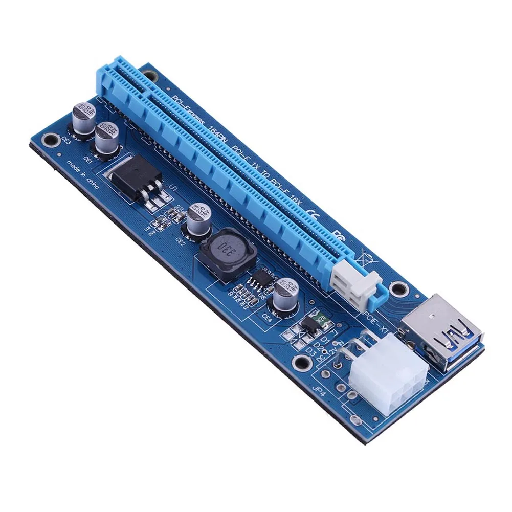 6pin PCI-E карта PCI Express USB3.0 1x к 16x удлинитель для головок переходная адаптер