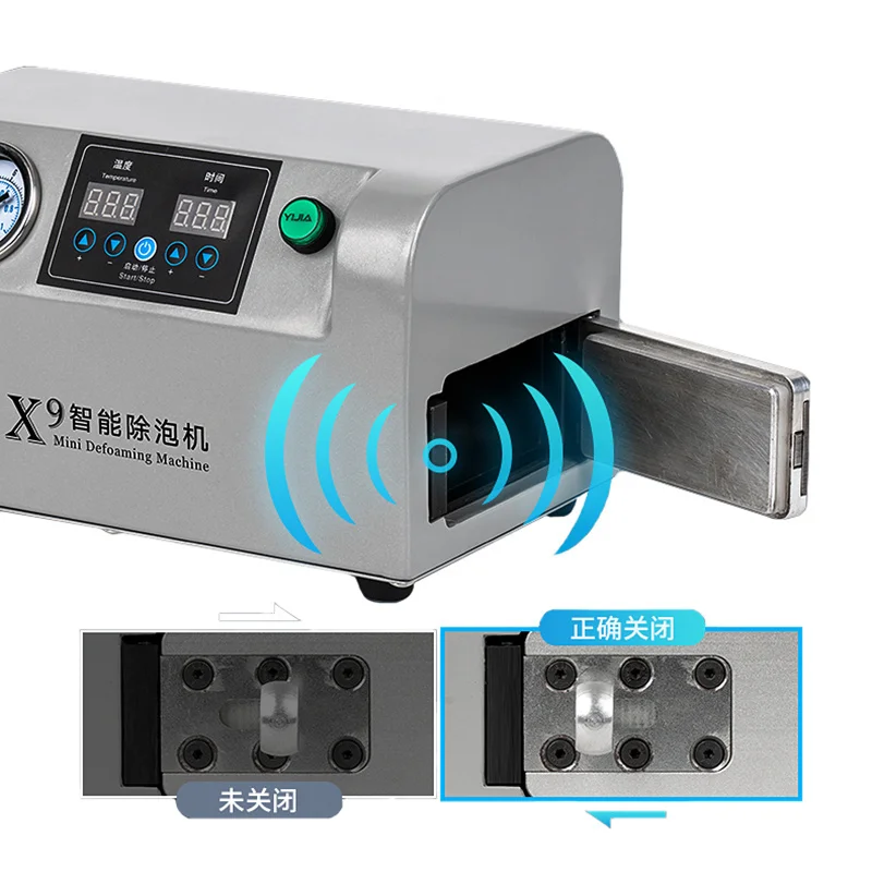 uyue x9 mini defoaming machine autoclave debubble machine for  lcd screen below 7 inches phone bubble removerefurbished free global shipping