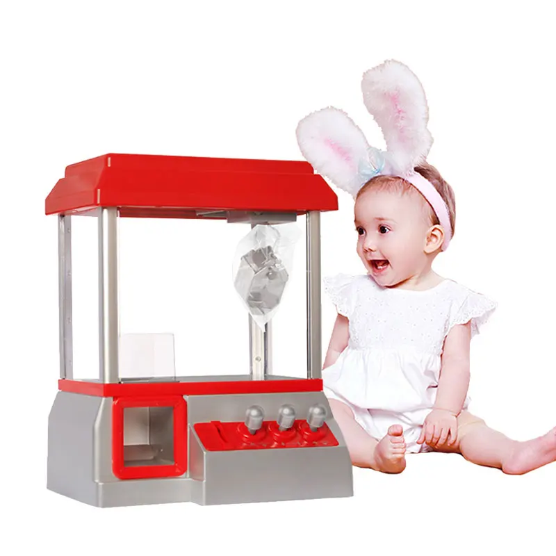 Kids Arcade Game Machine Music Coin Operated Gamer Game  Arcade Machine Vending Candy Grabber Without Toys Children Gifts