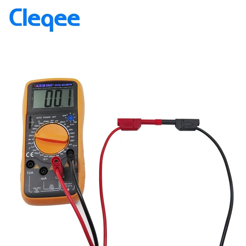 Cleqee P1050 5 шт. двойной безопасный Штабелируемый 4 мм банановый штекер мягкий